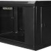Шкаф монтажный настенный 19" 18U 600х450х903 GYDERS GDR-186045B, стеклянная дверь черный