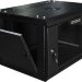 Шкаф монтажный настенный 19" 18U 600х450х903 GYDERS GDR-186045B, стеклянная дверь черный